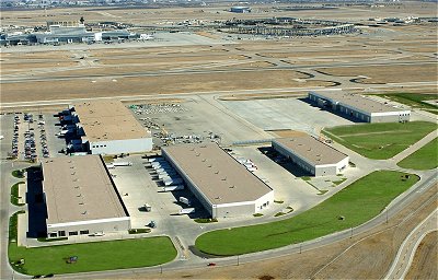 Trammell Crow Company's CargoCentre III and AirFreight & LogisticsCentres complex at Dallas / Fort Worth International Airport, built by concrete contractor Bob Moore Construction company, is the first air cargo facility with parking space specifically designed to accommodate the Airbus A380 aircraft.